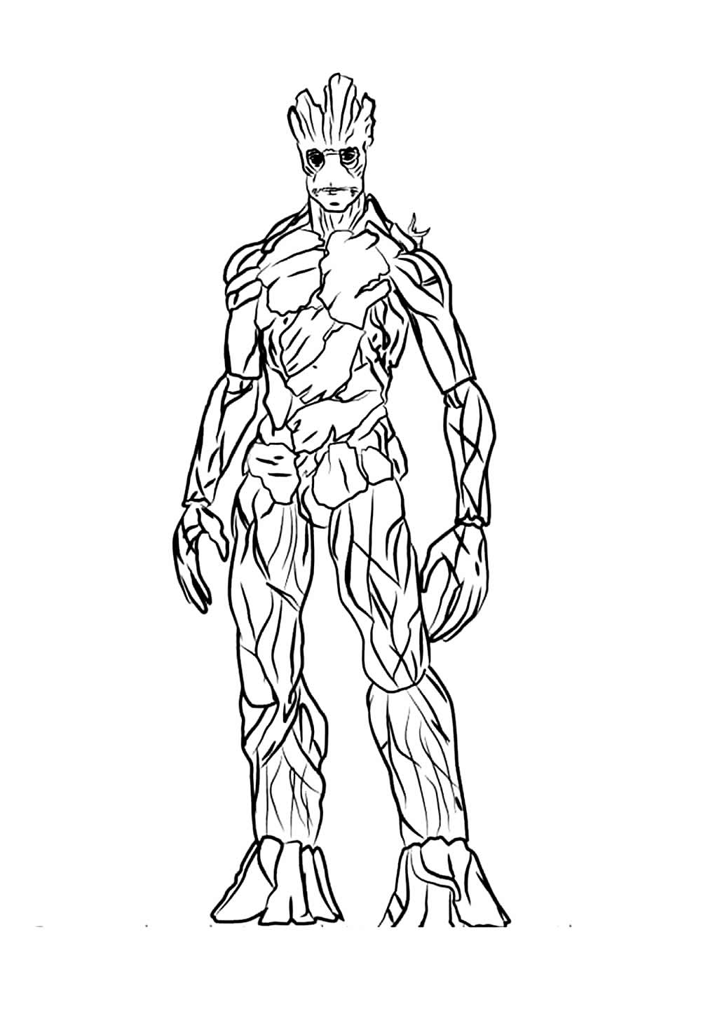 Desenho do Groot para colorir
