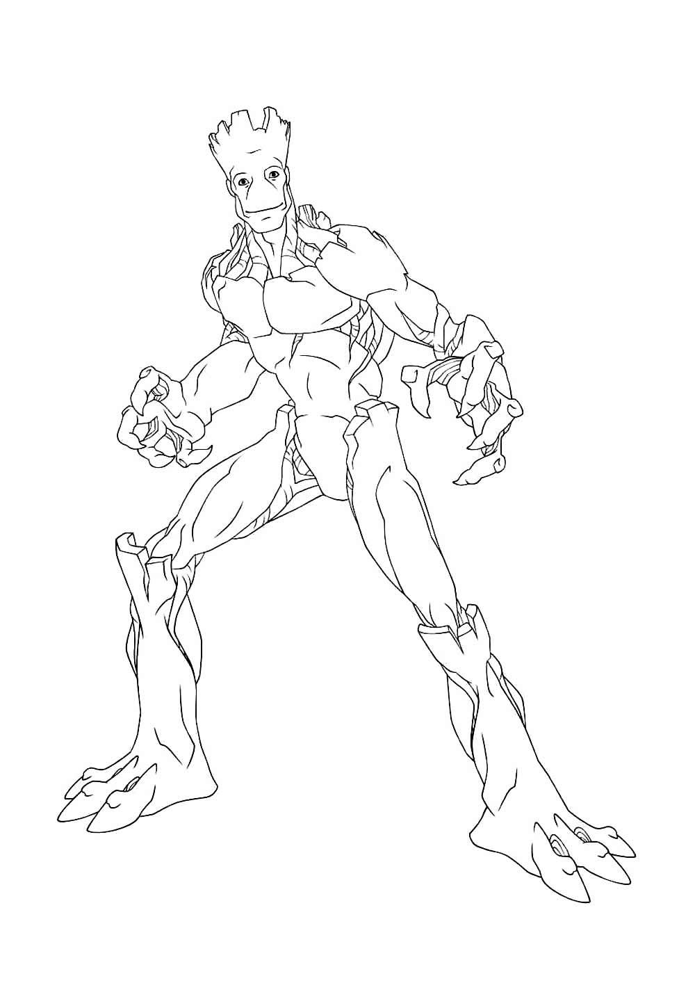 Desenho do Groot para colorir