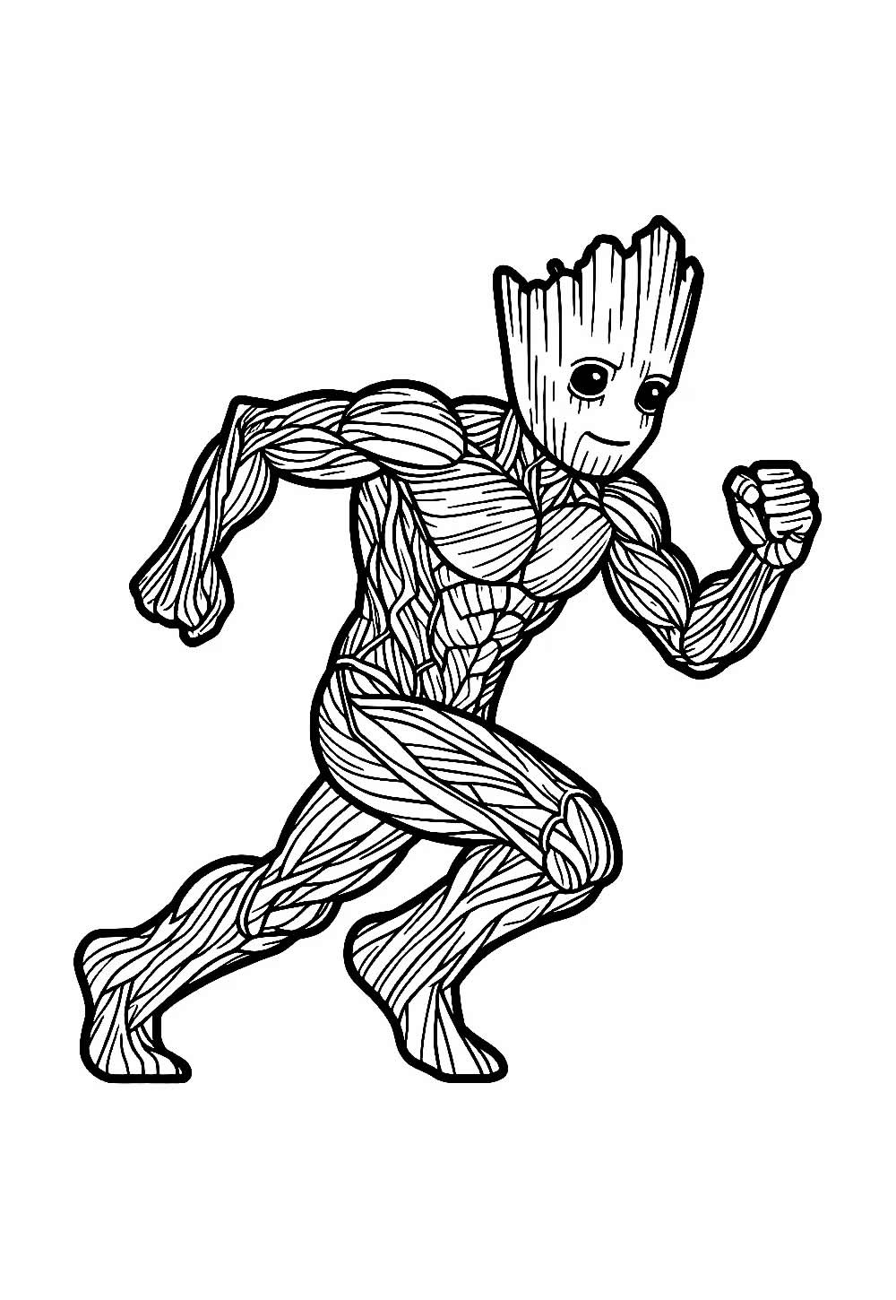 Desenho do Groot para colorir