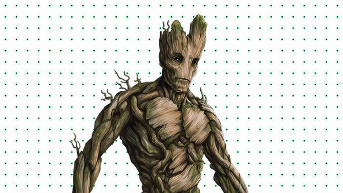 Desenhos do Groot para colorir