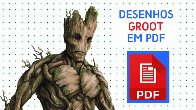 Desenhos do Groot em PDF