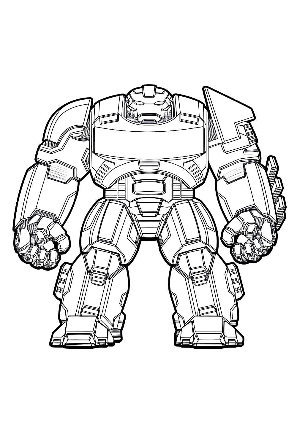 Desenho de Hulkbuster
