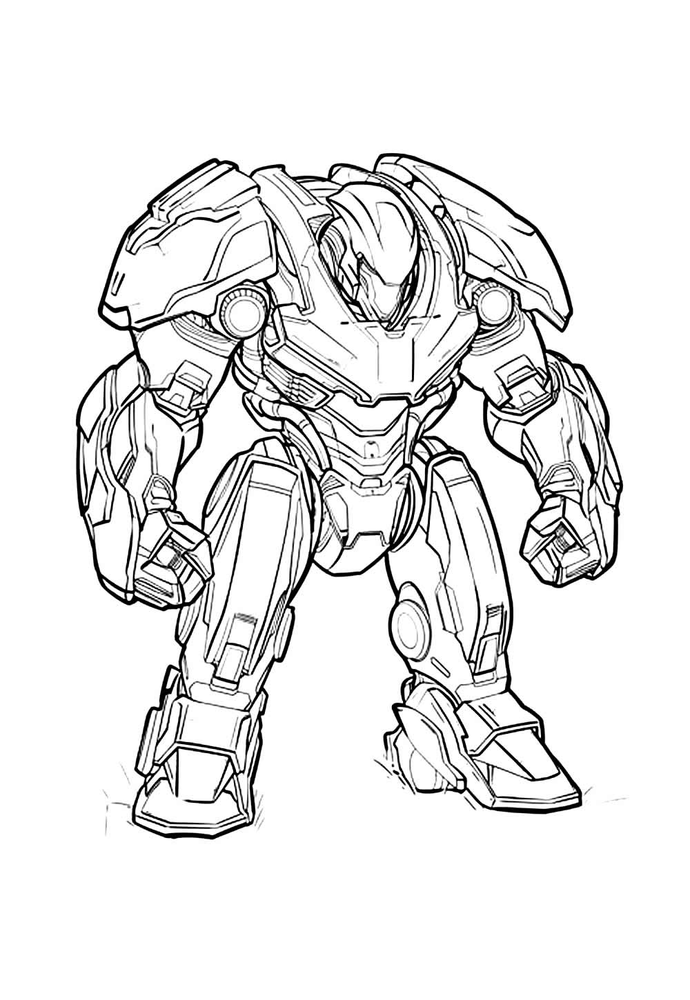 Desenho de Hulkbuster para colorir