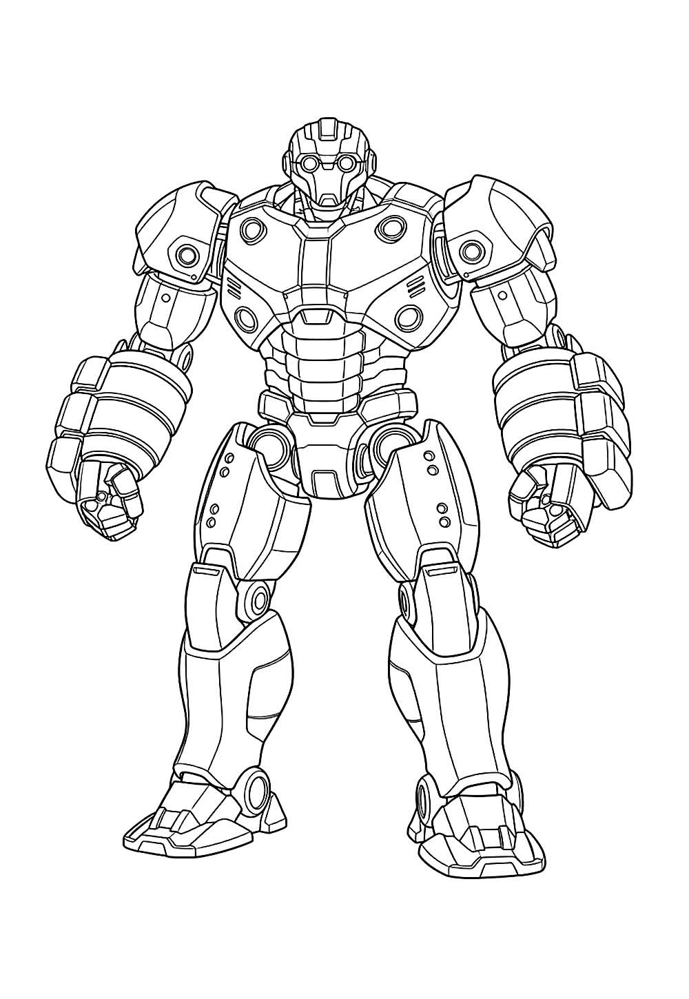 Desenho de Hulkbuster para colorir