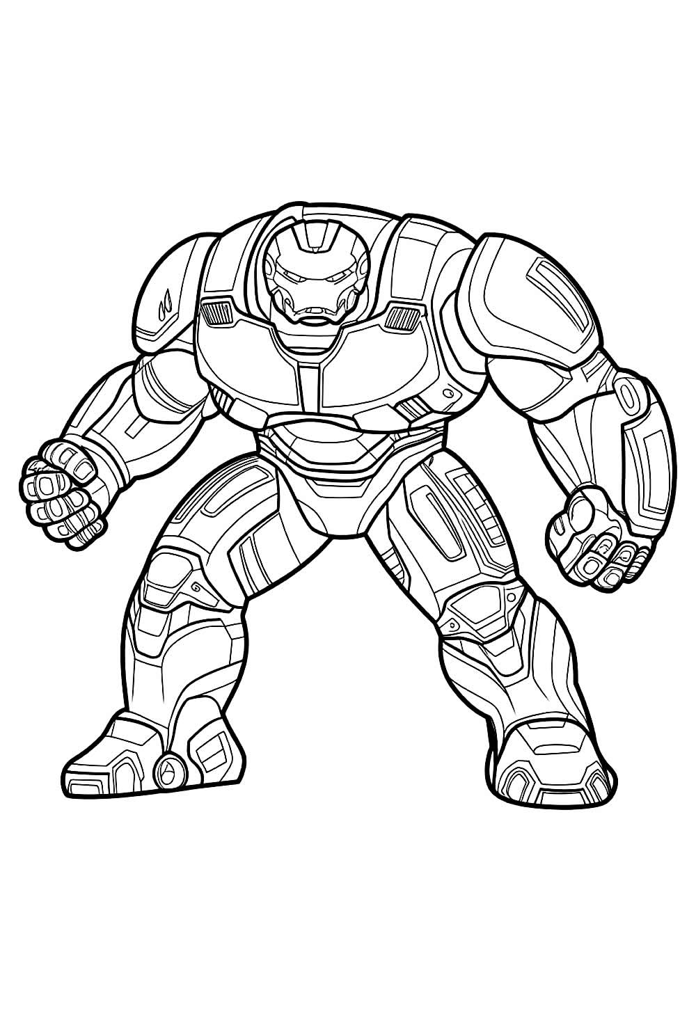 Desenho de Hulkbuster para colorir