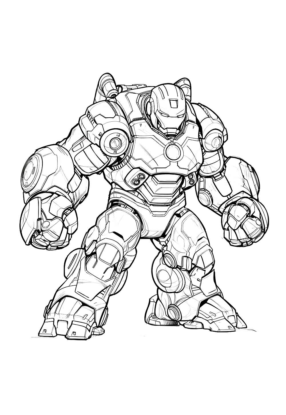 Desenhos de Hulkbuster para colorir
