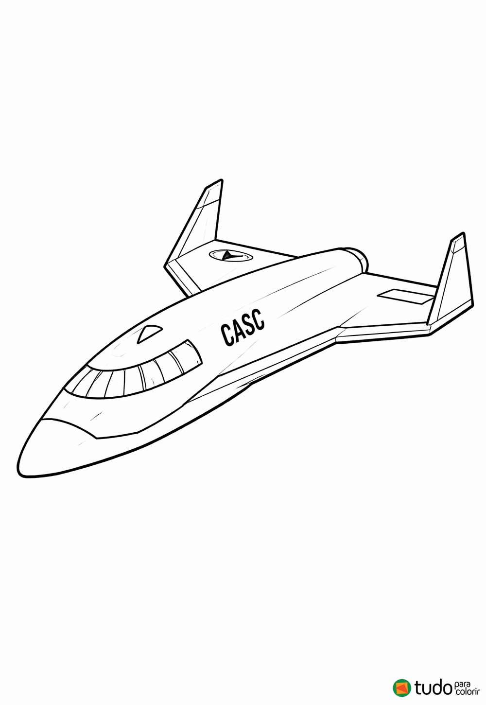 Nave Realista para colorir