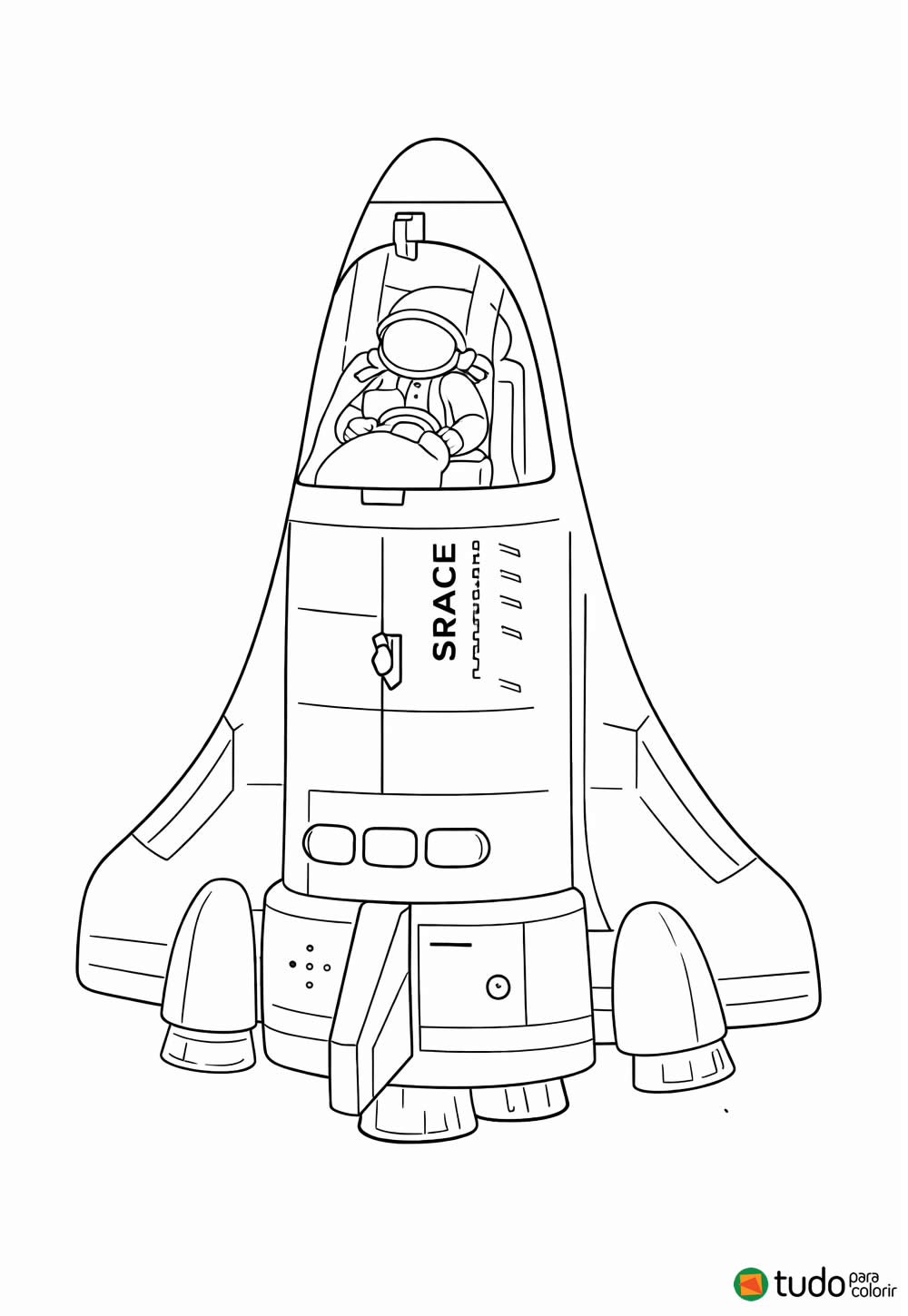 Desenho de Foguete para colorir