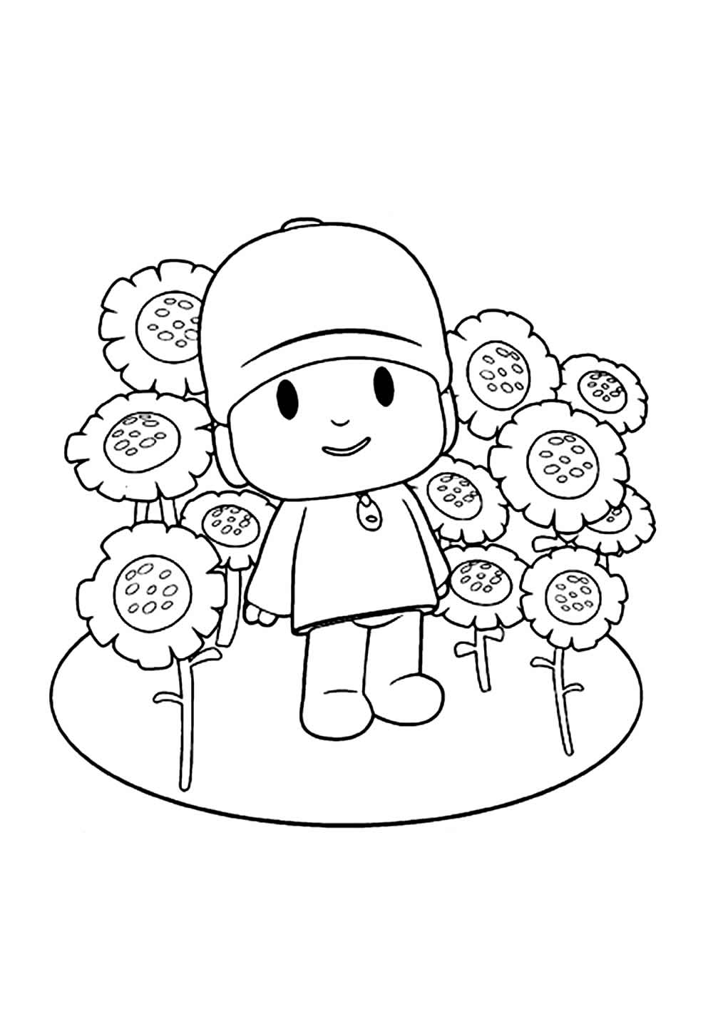 Desenho de Pocoyo para colorir