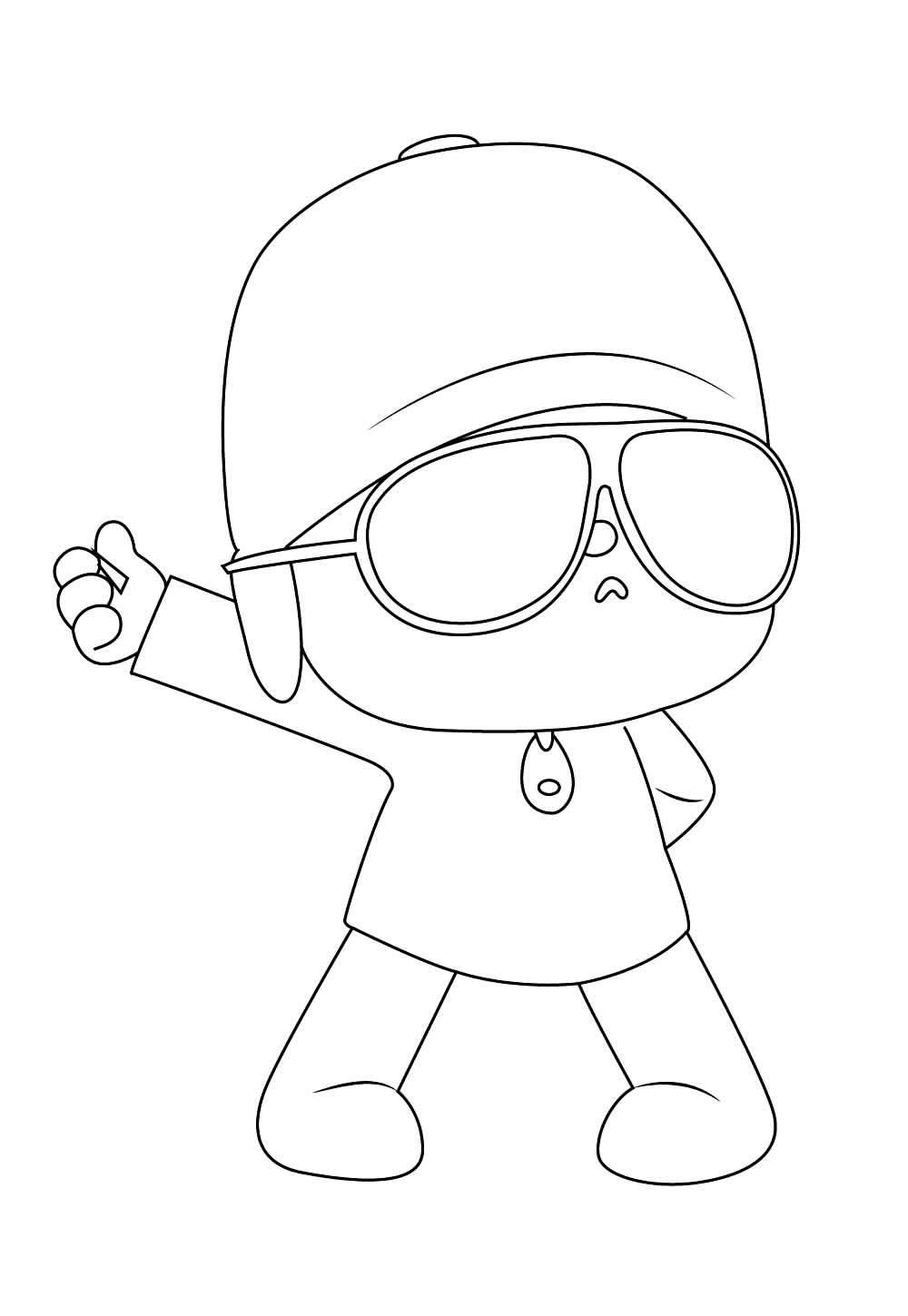 Desenho de Pocoyo para colorir