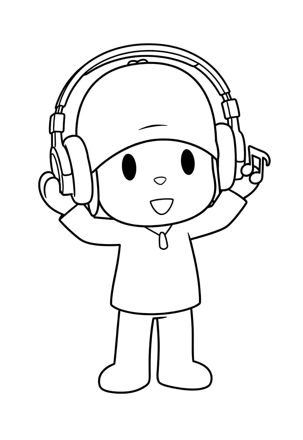 Desenho de Pocoyo para pintar