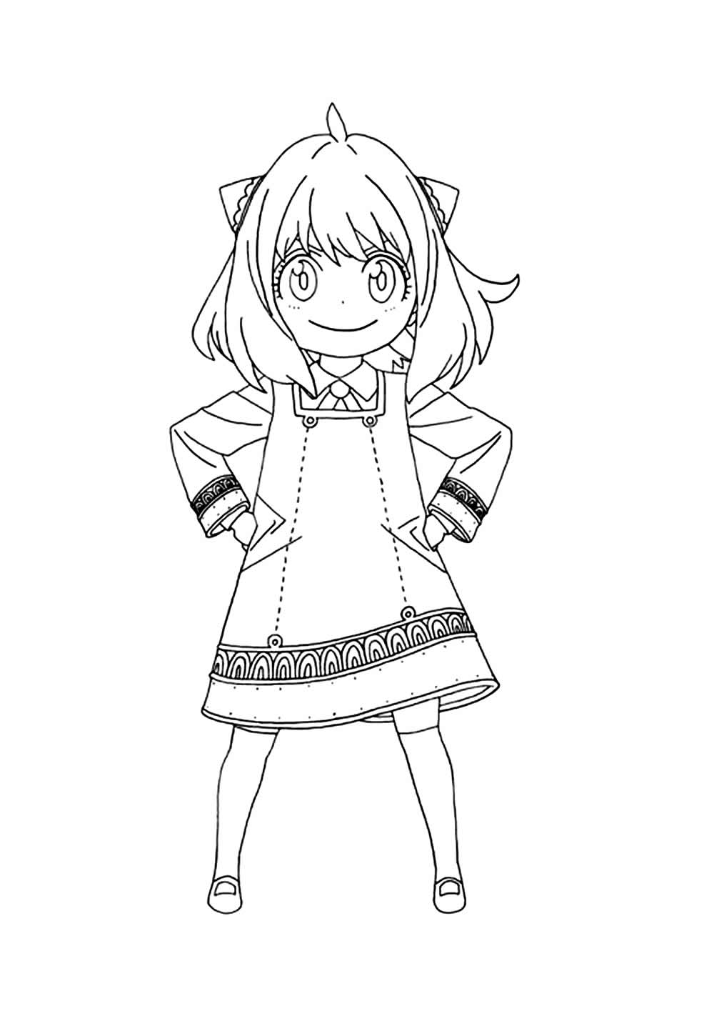 Desenho de Spy x Family para pintar