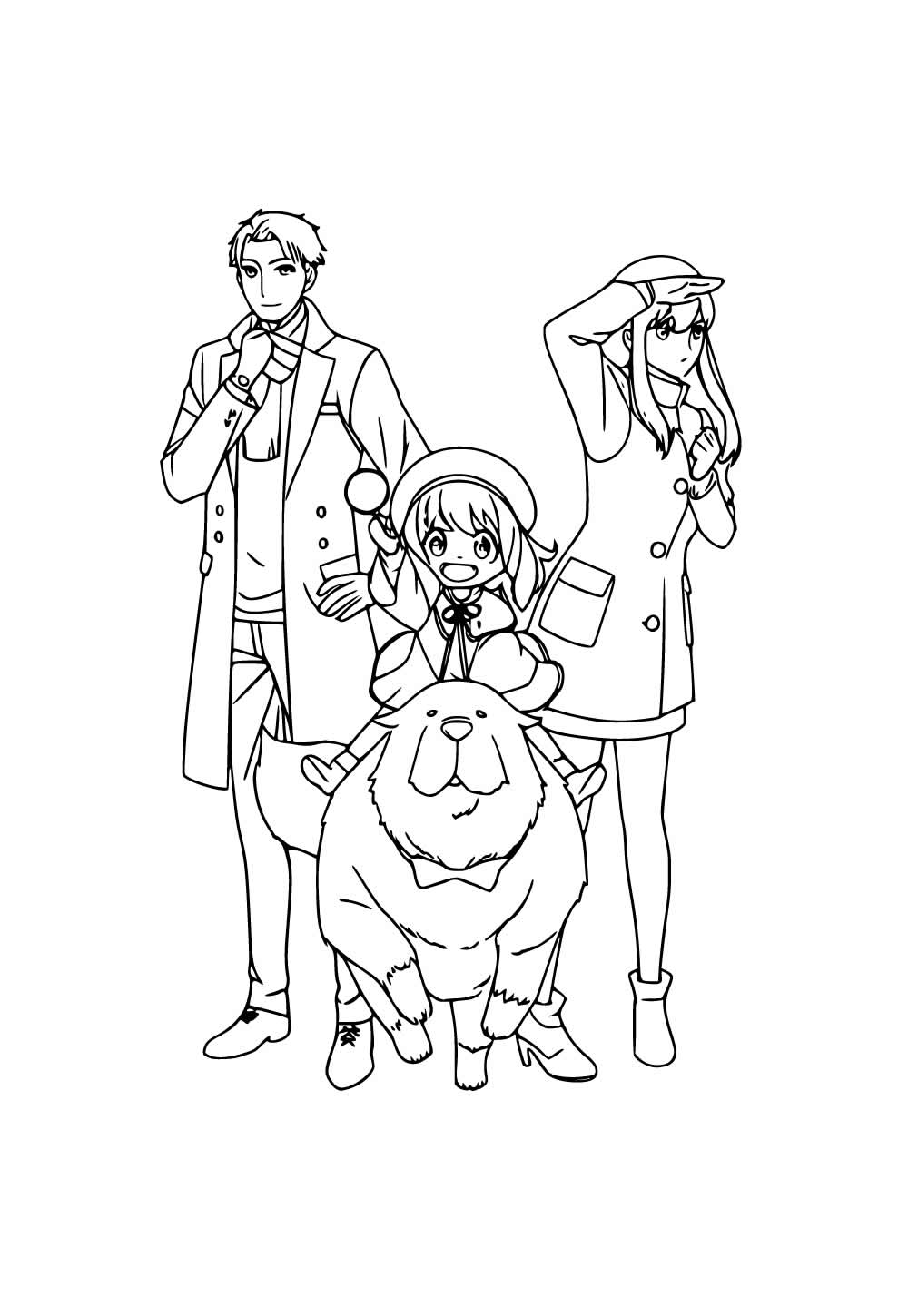 Spy x Family para colorir