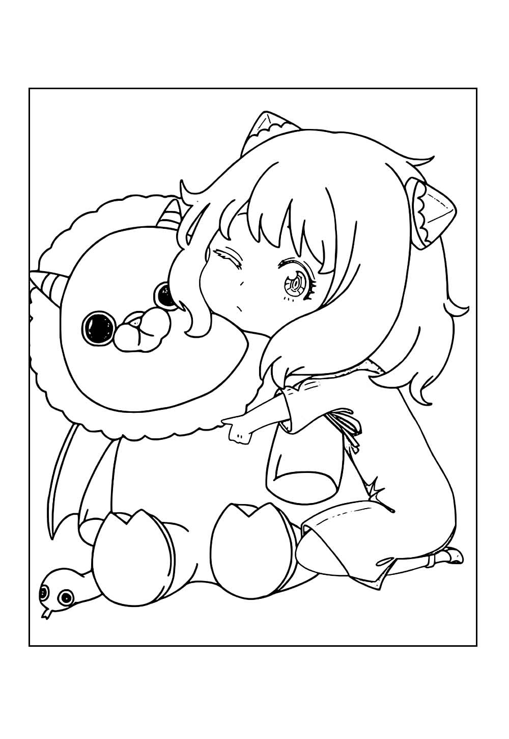 Desenho de Spy x Family para colorir