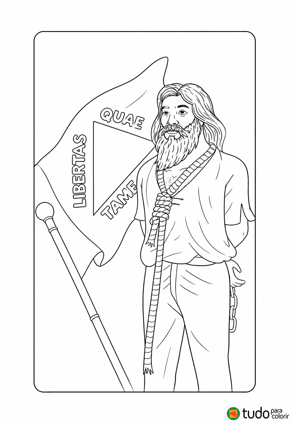 Desenho de Tiradentes