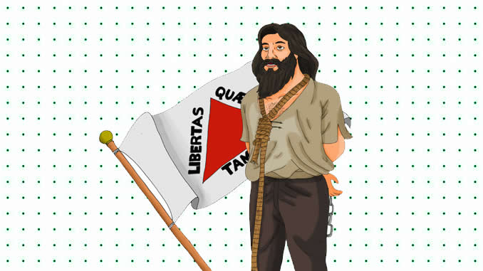 Desenhos de Tiradentes para colorir