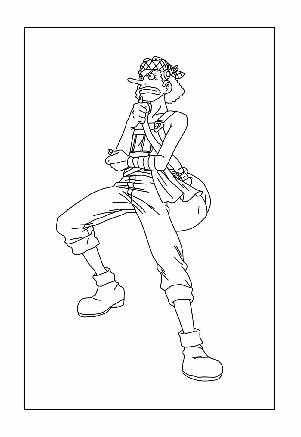 Desenho de Luffy para colorir