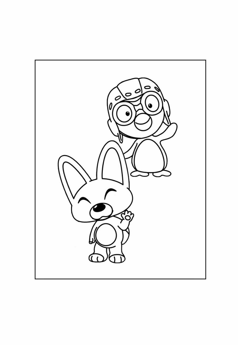Pororo para colorir