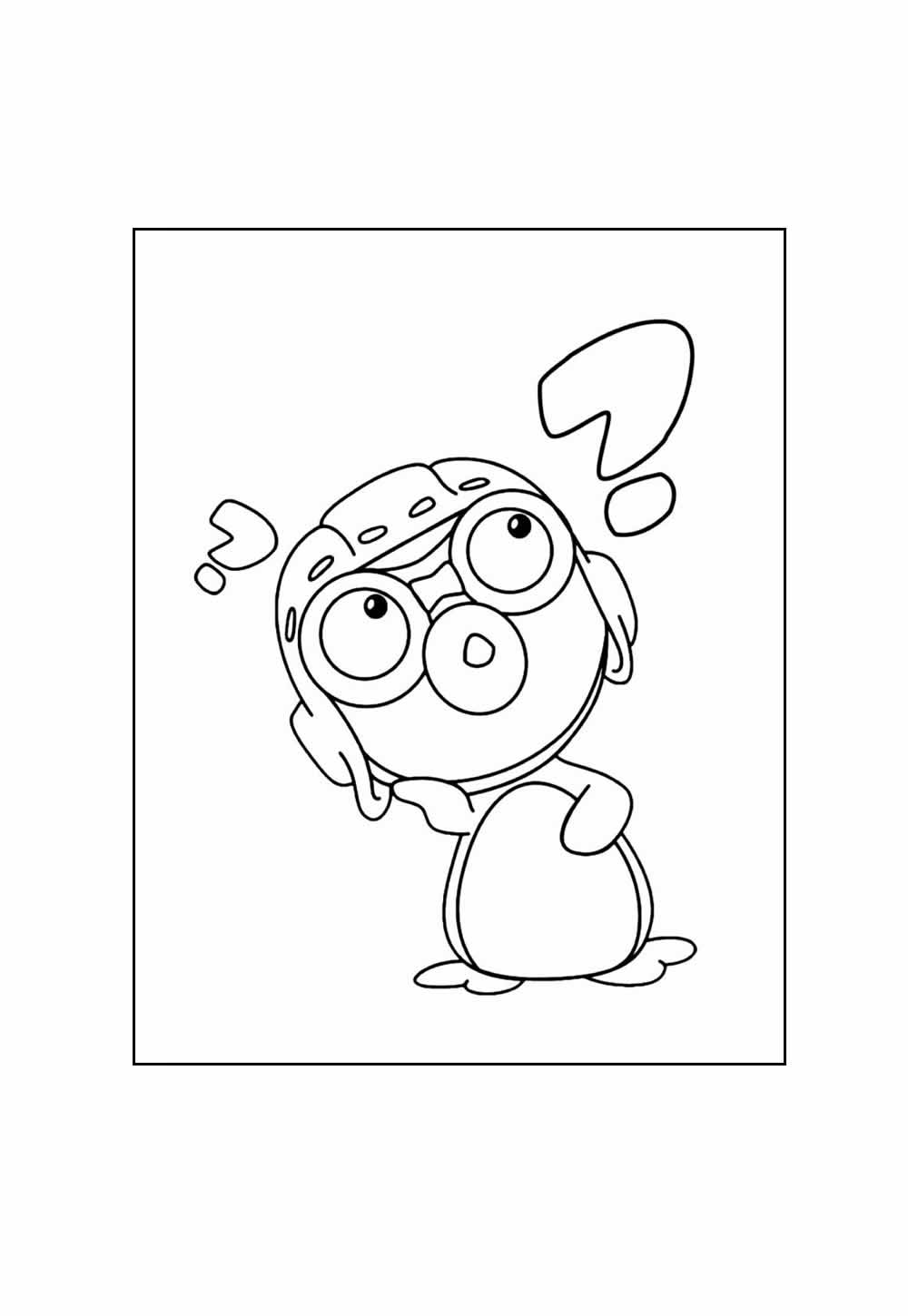 Desenho do Pororo para colorir
