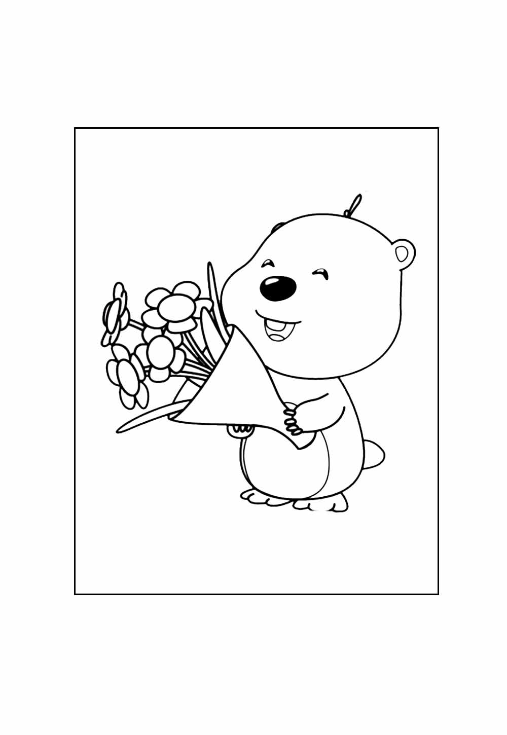 Desenho do Pororo para imptimir