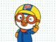Desenhos do Pororo para colorir
