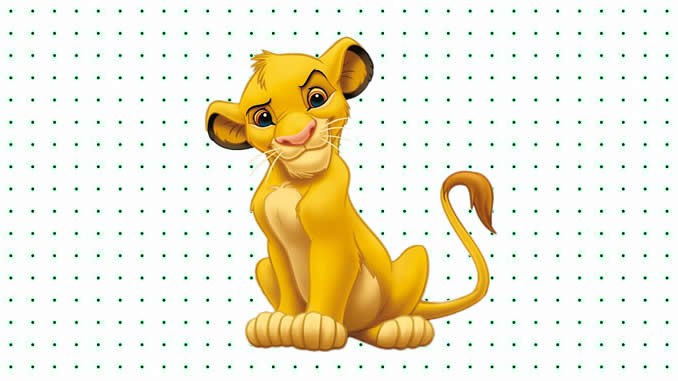 Desenhos de Simba para colorir
