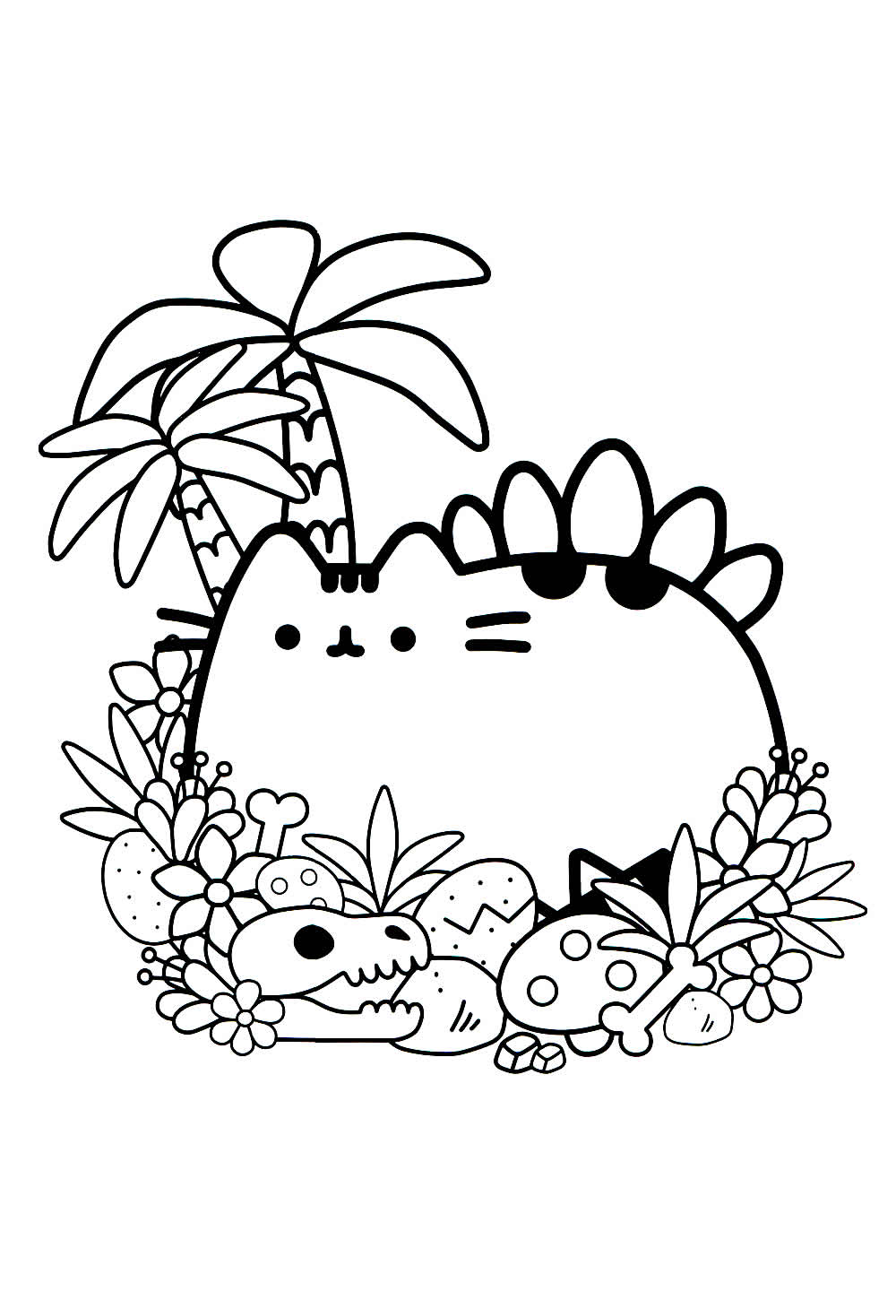 Pusheen Colorir Desenho