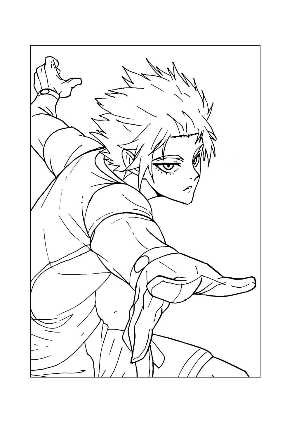Desenho de Blue Lock para colorir