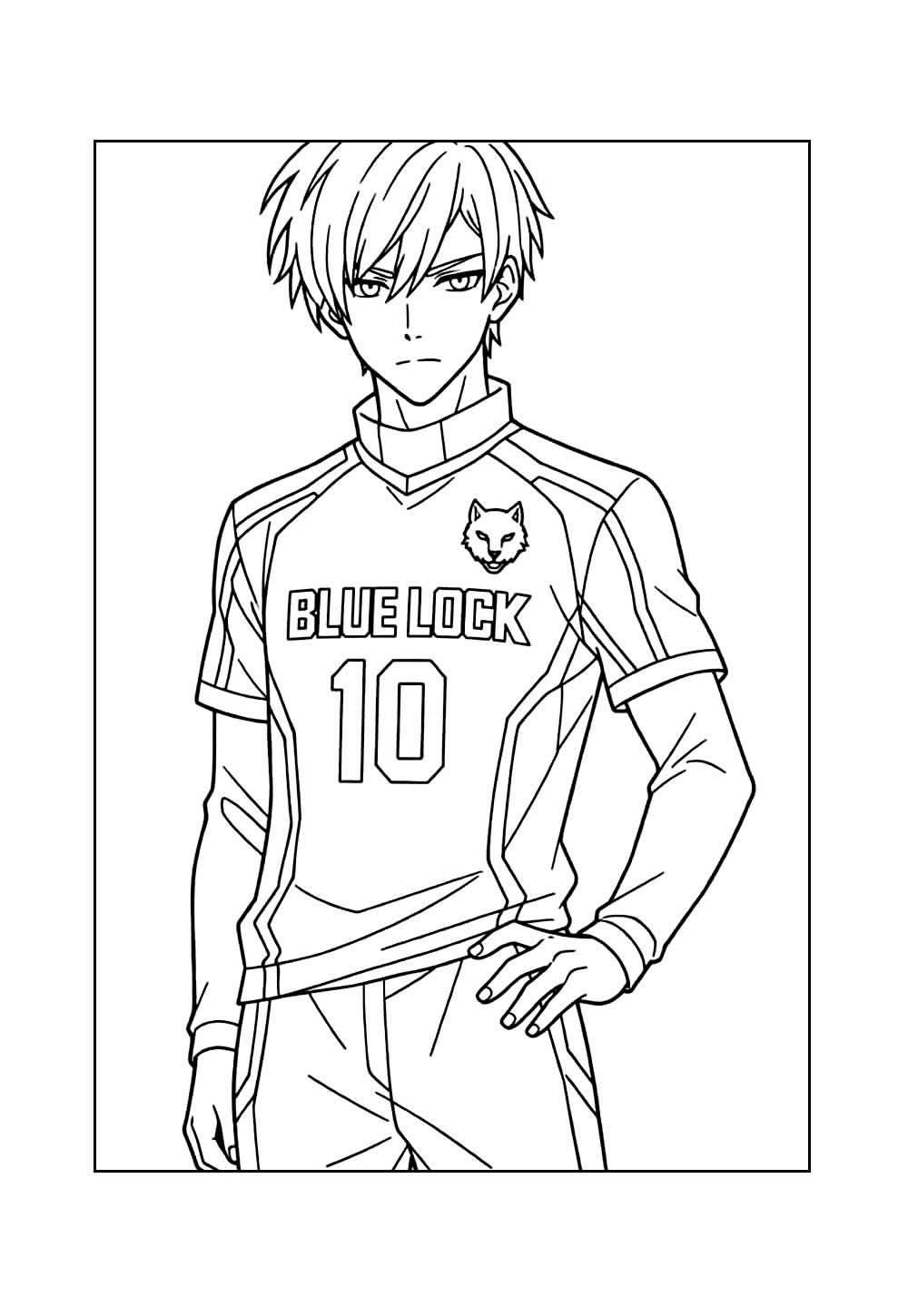 Desenho de Blue Lock para colorir