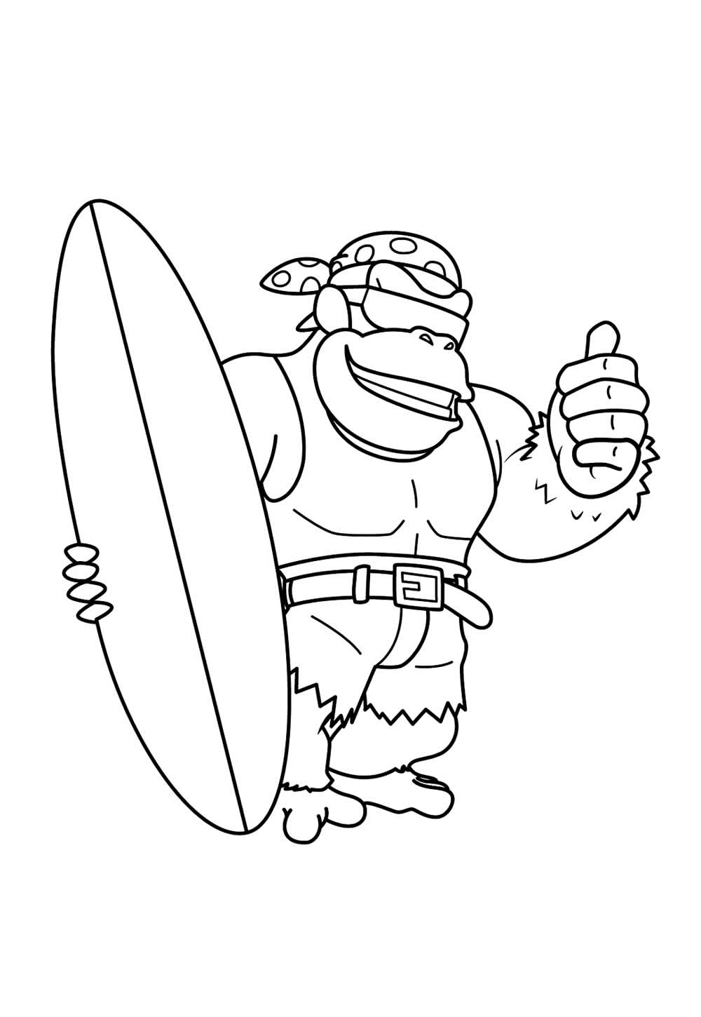 Desenho Donkey Kong Colorir