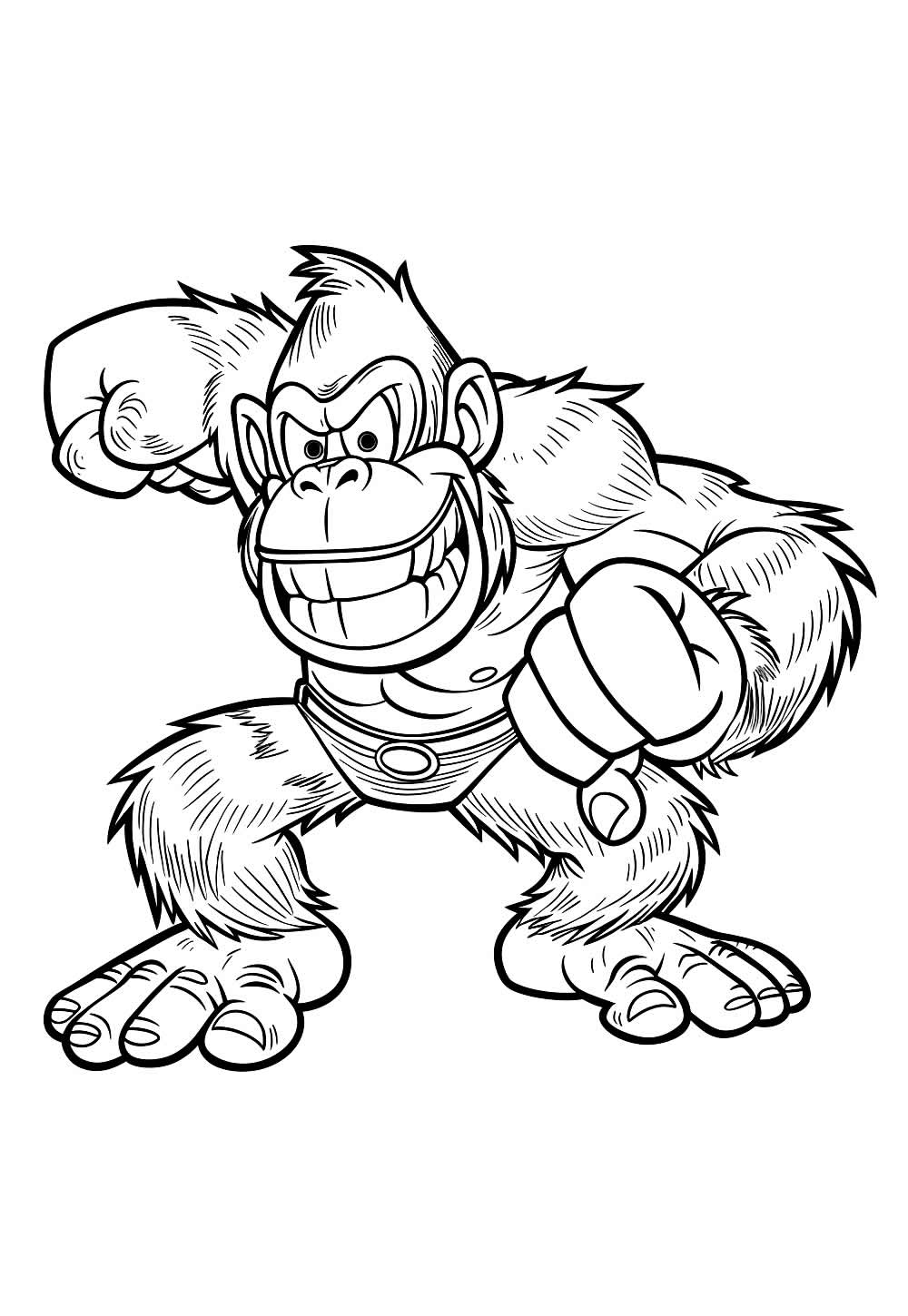 Desenho Donkey Kong Colorir