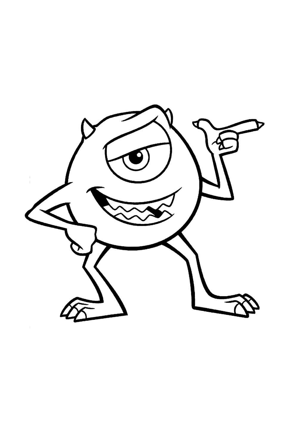 Desenho de Mike Wazowski