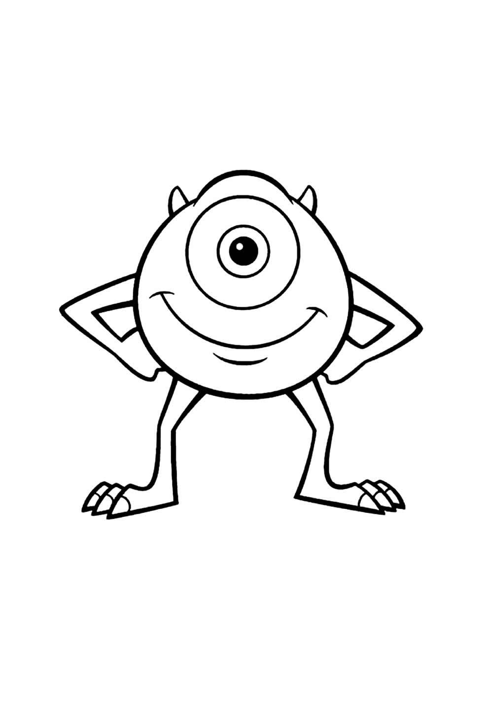 Desenho de Mike Wazowski