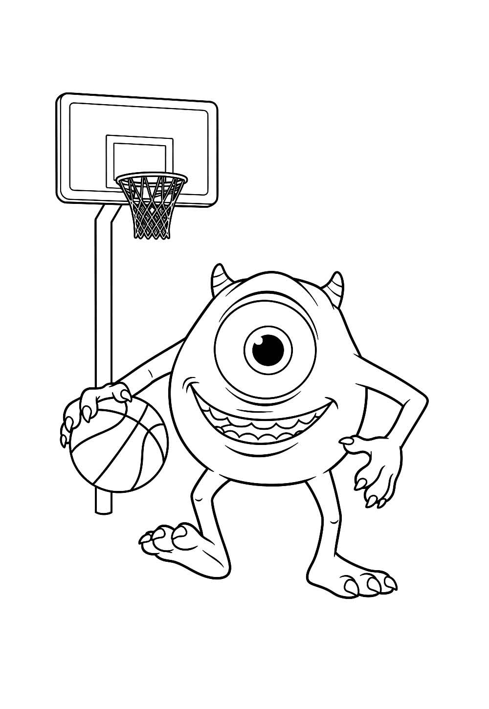Desenho de Mike Wazowski
