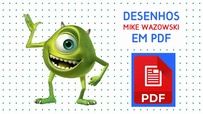 Desenhos de Mike Wazowski em PDF