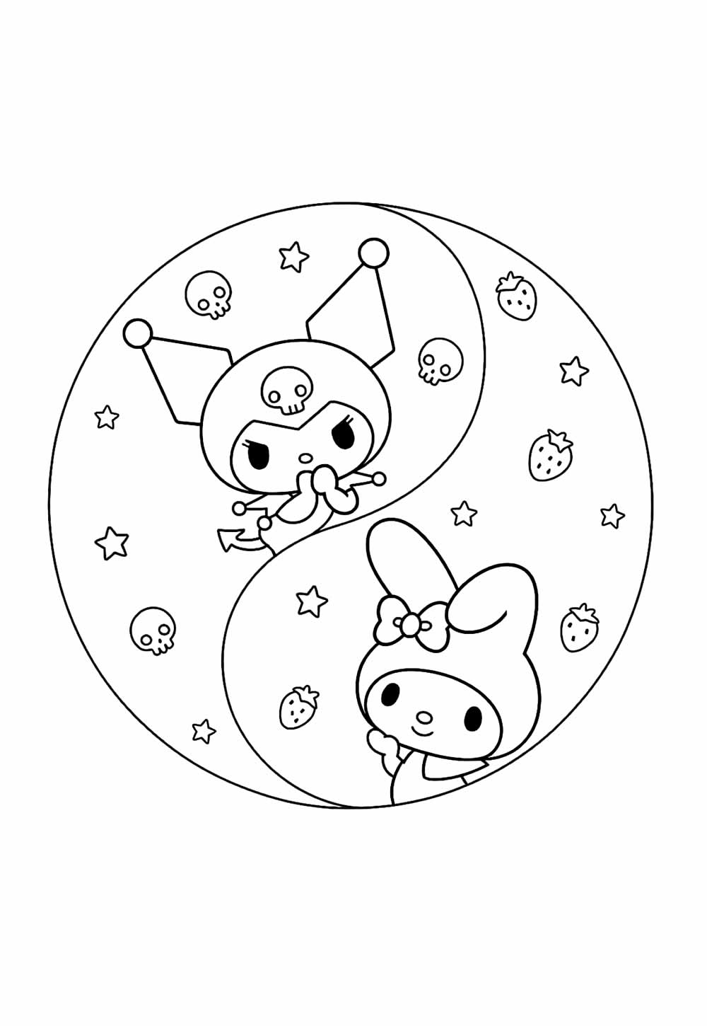 Desenho de My Melody para colorir