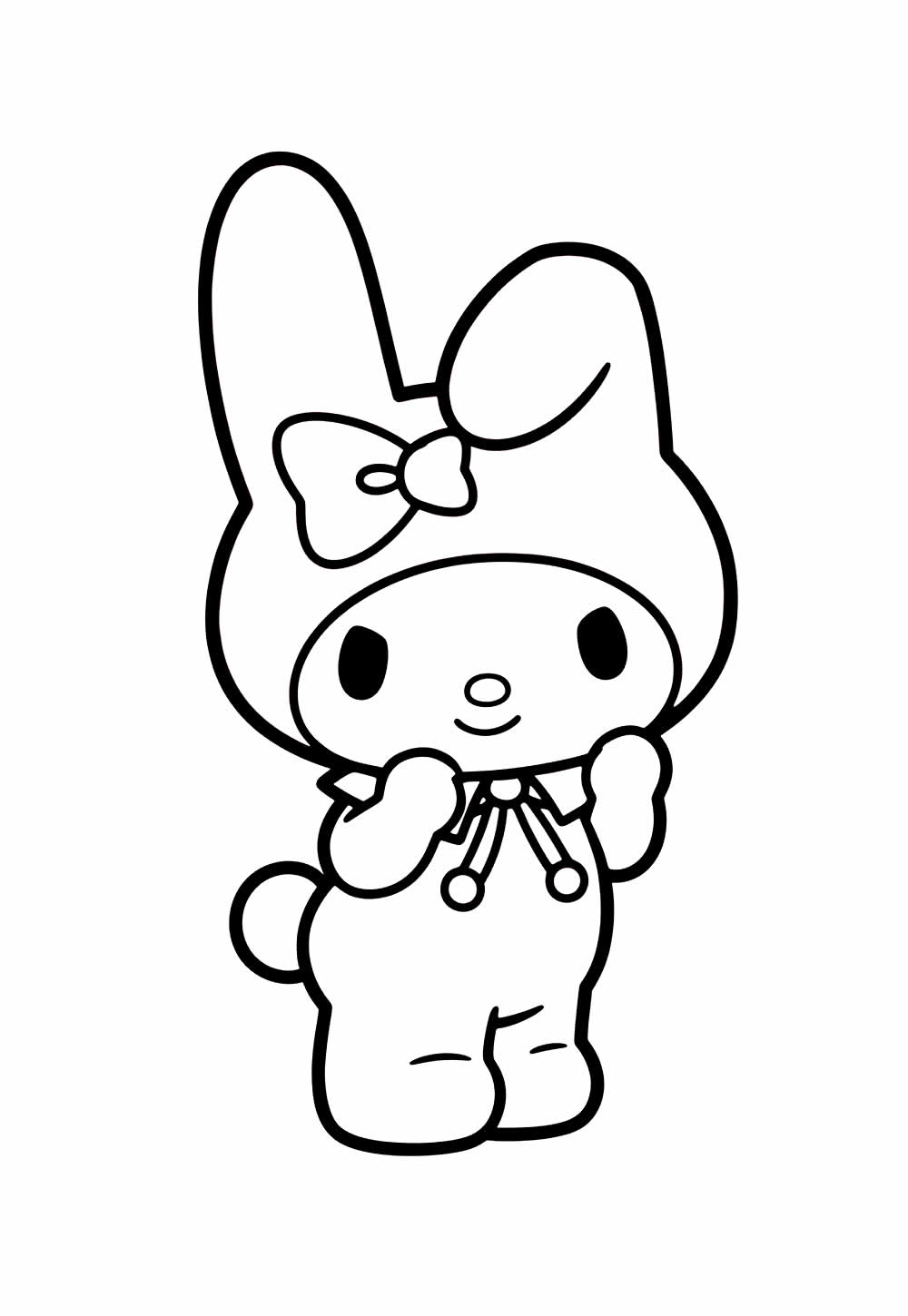 Desenho de My Melody para colorir