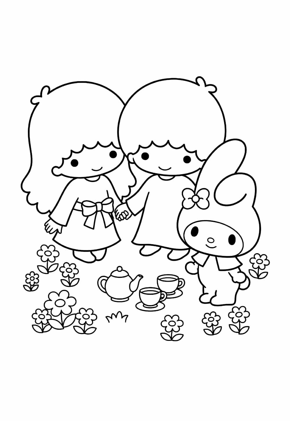 Desenho de My Melody para colorir
