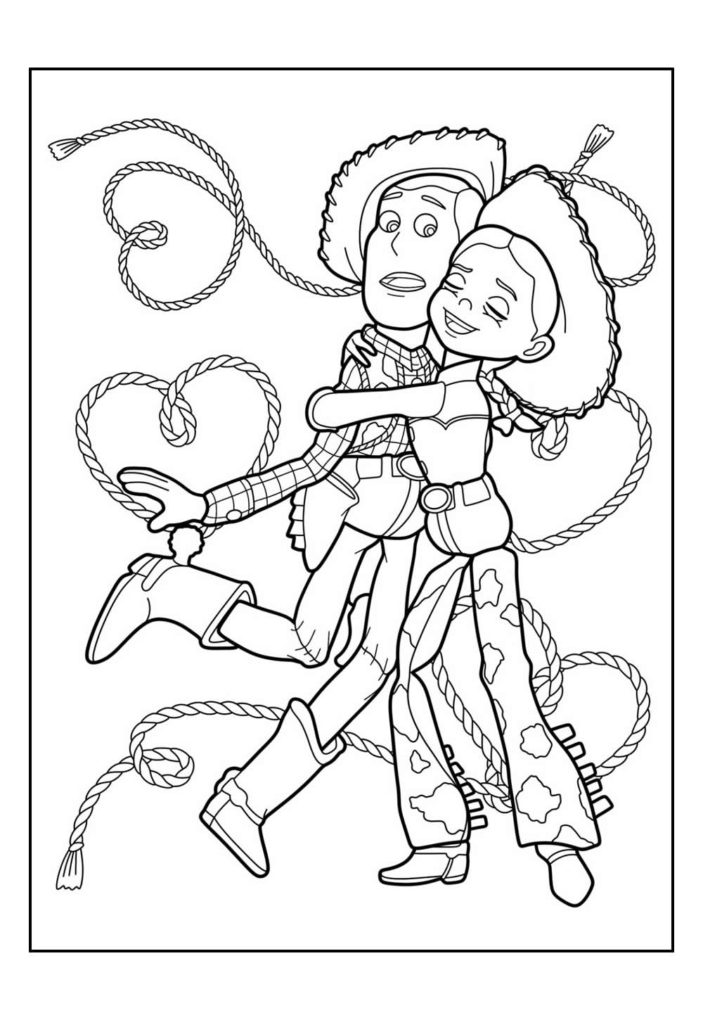 Desenho do Woody para colorir