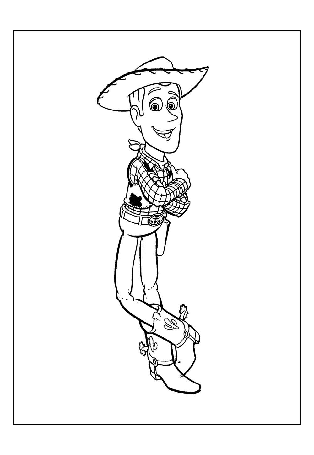 Woody para colorir