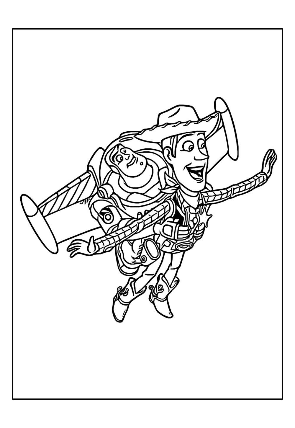 Desenho do Woody para colorir