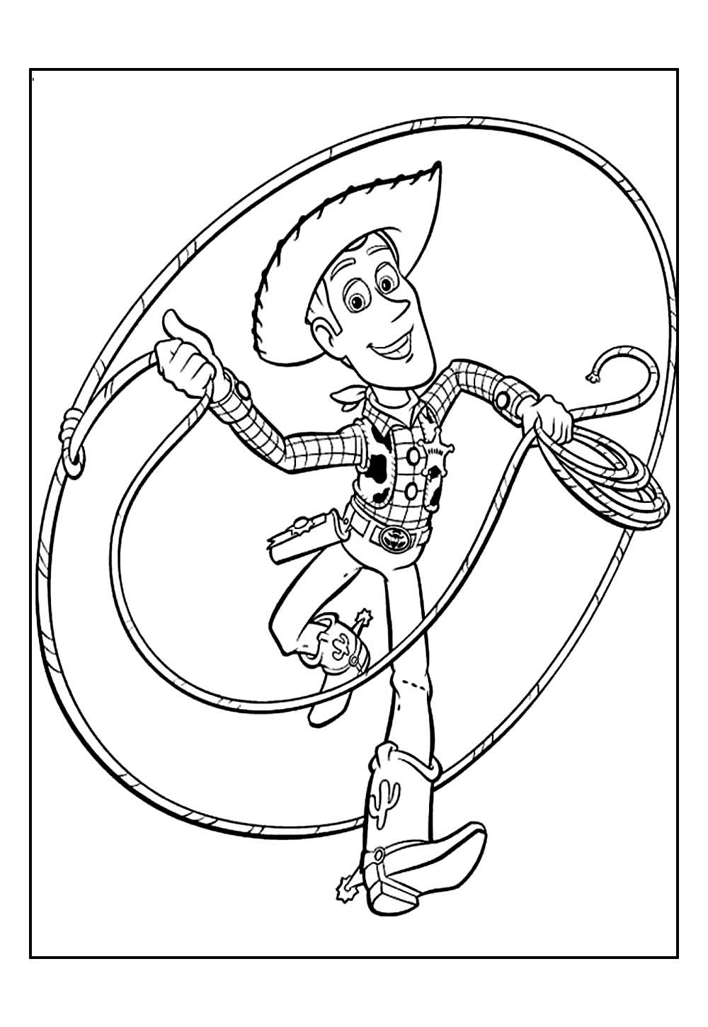 Desenho do Woody para pintar