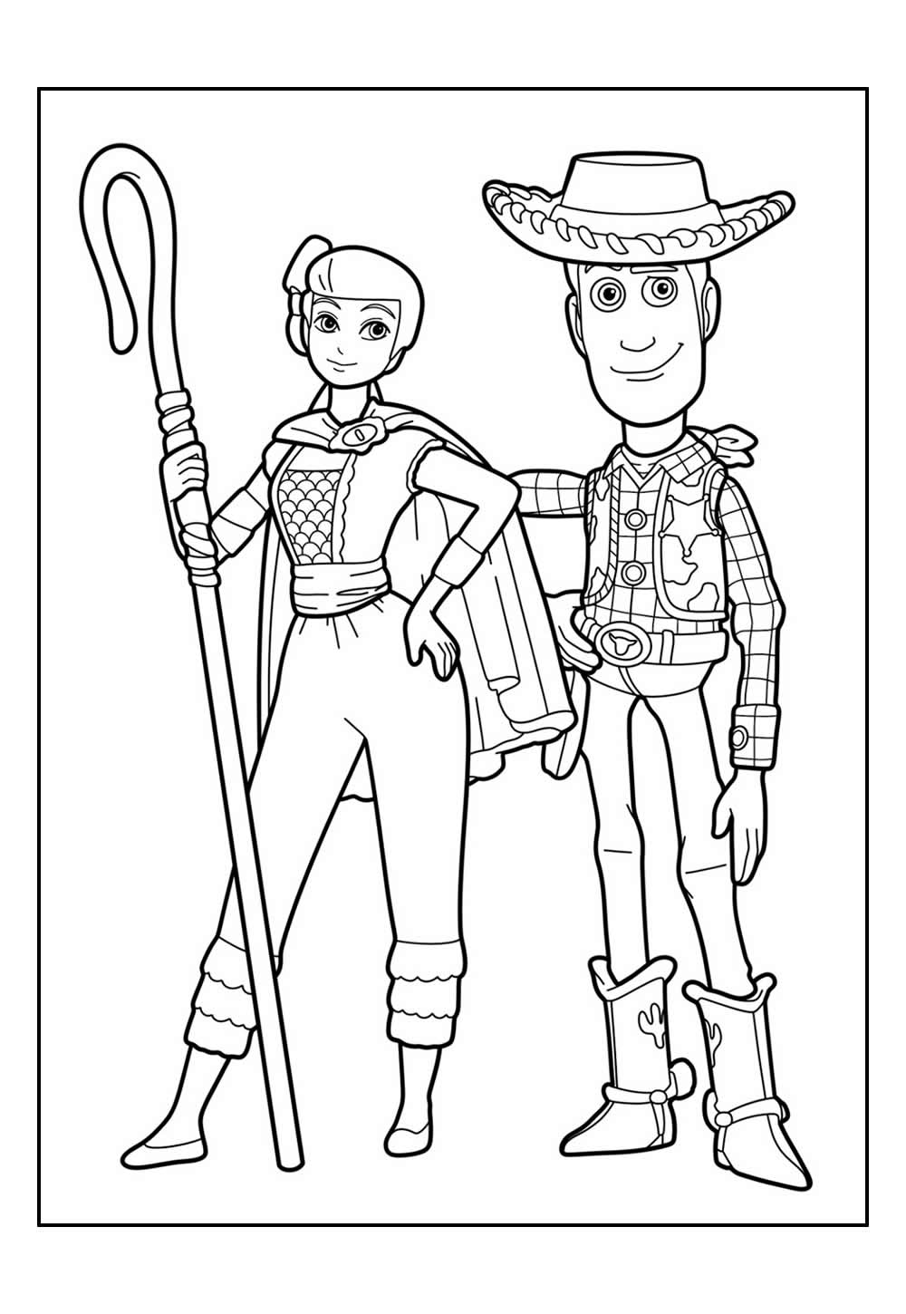 Woody para colorir