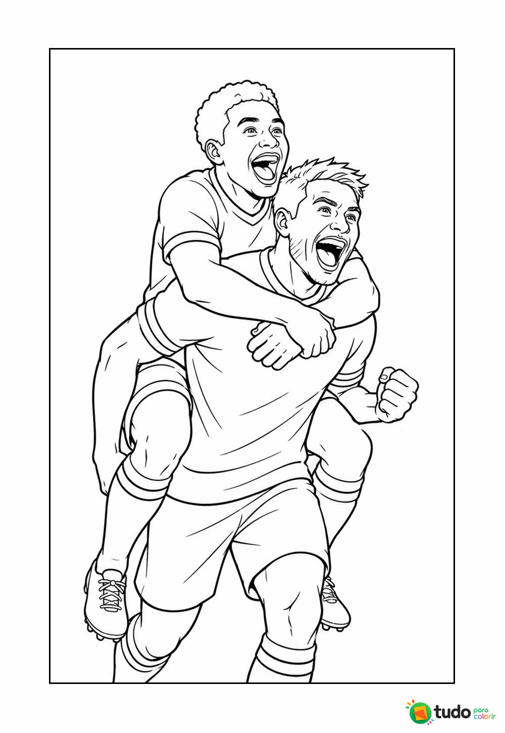 Desenho para colorir - Futebol