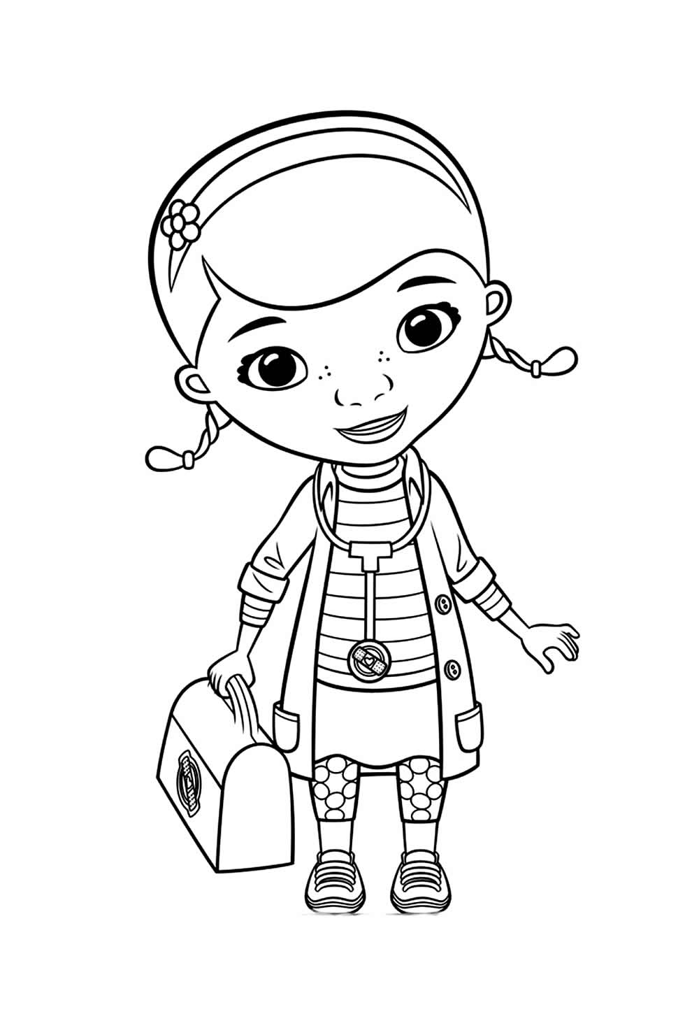 Desenho da Doutora Brinquedos para colorir