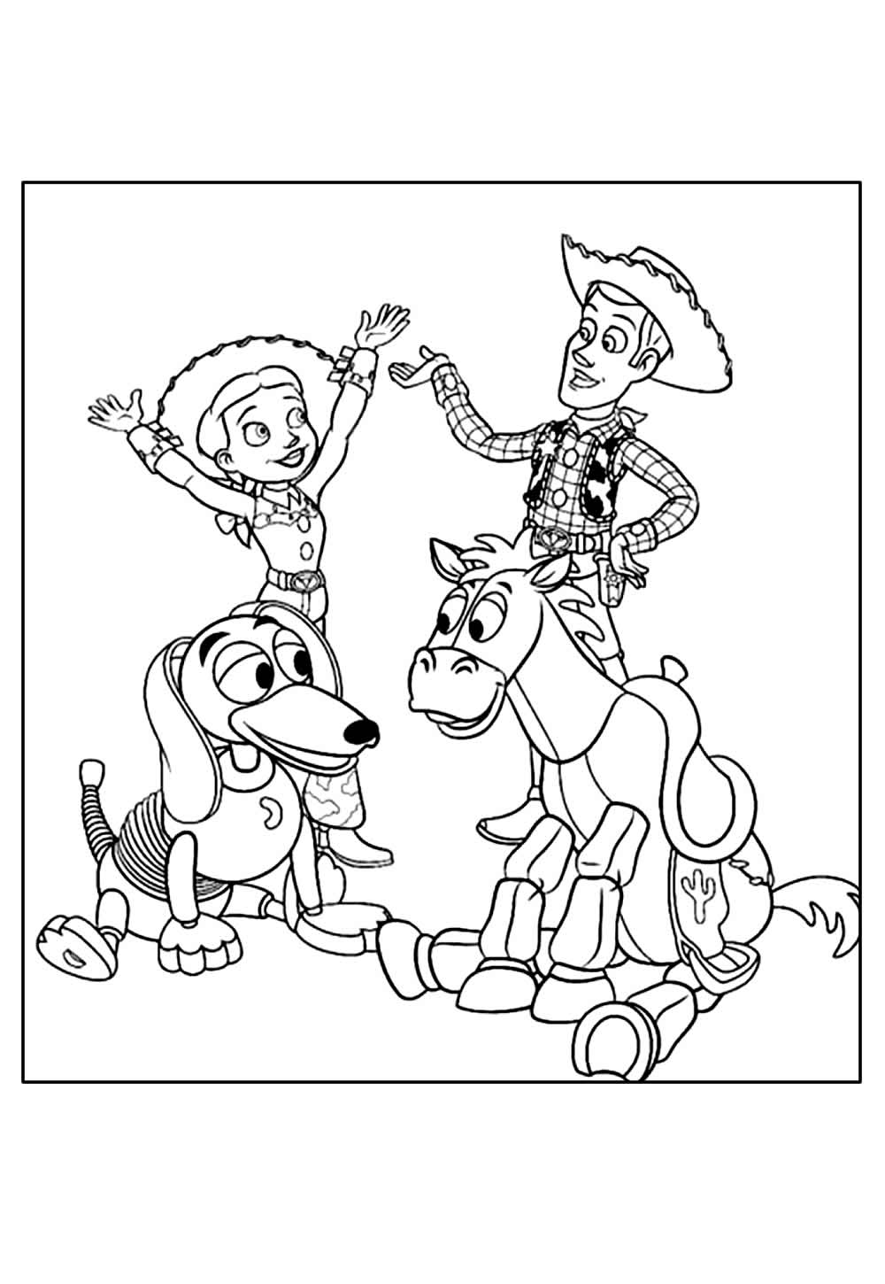 Desenho da Jessie para colorir