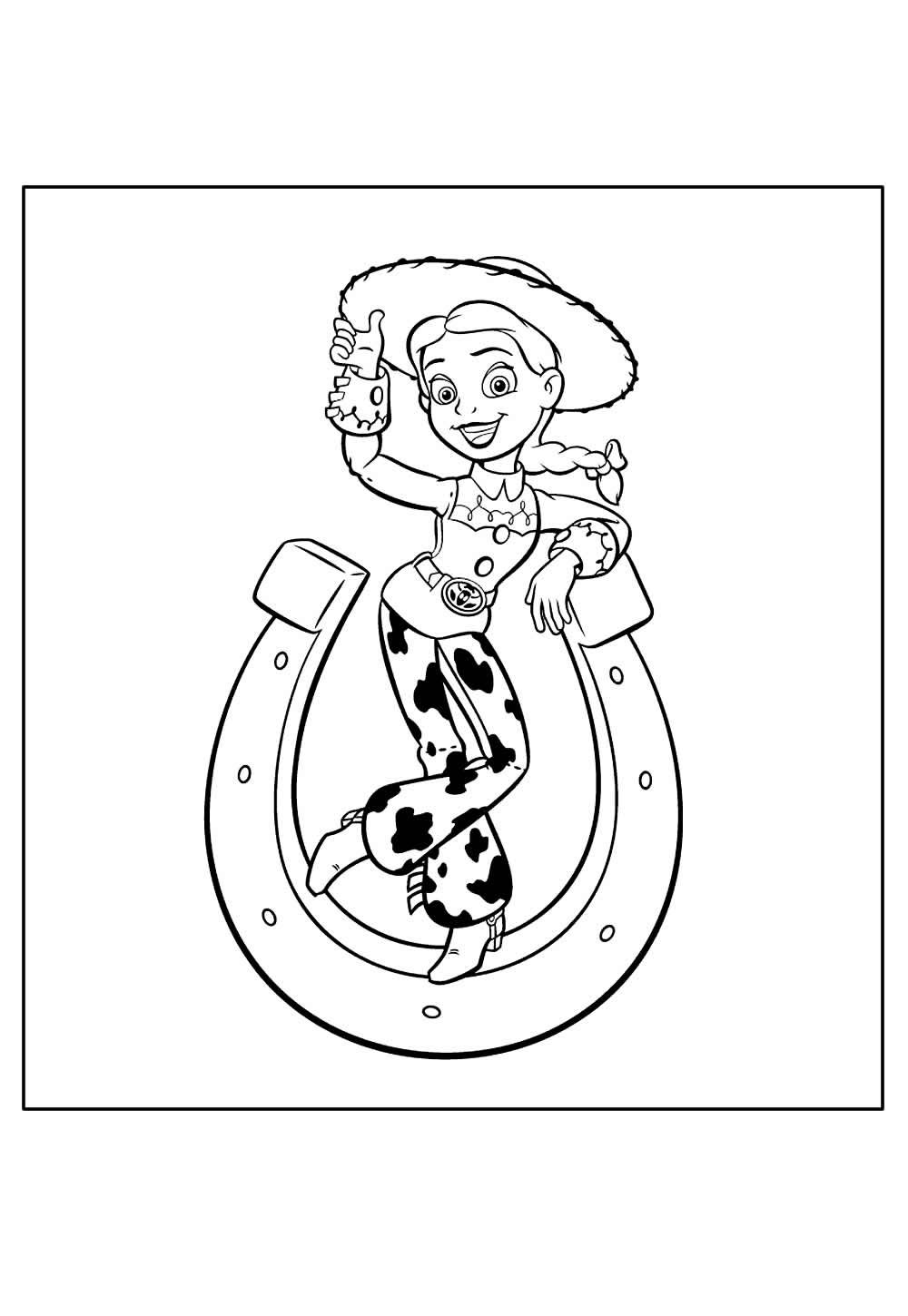 Desenho da Jessie para pintar