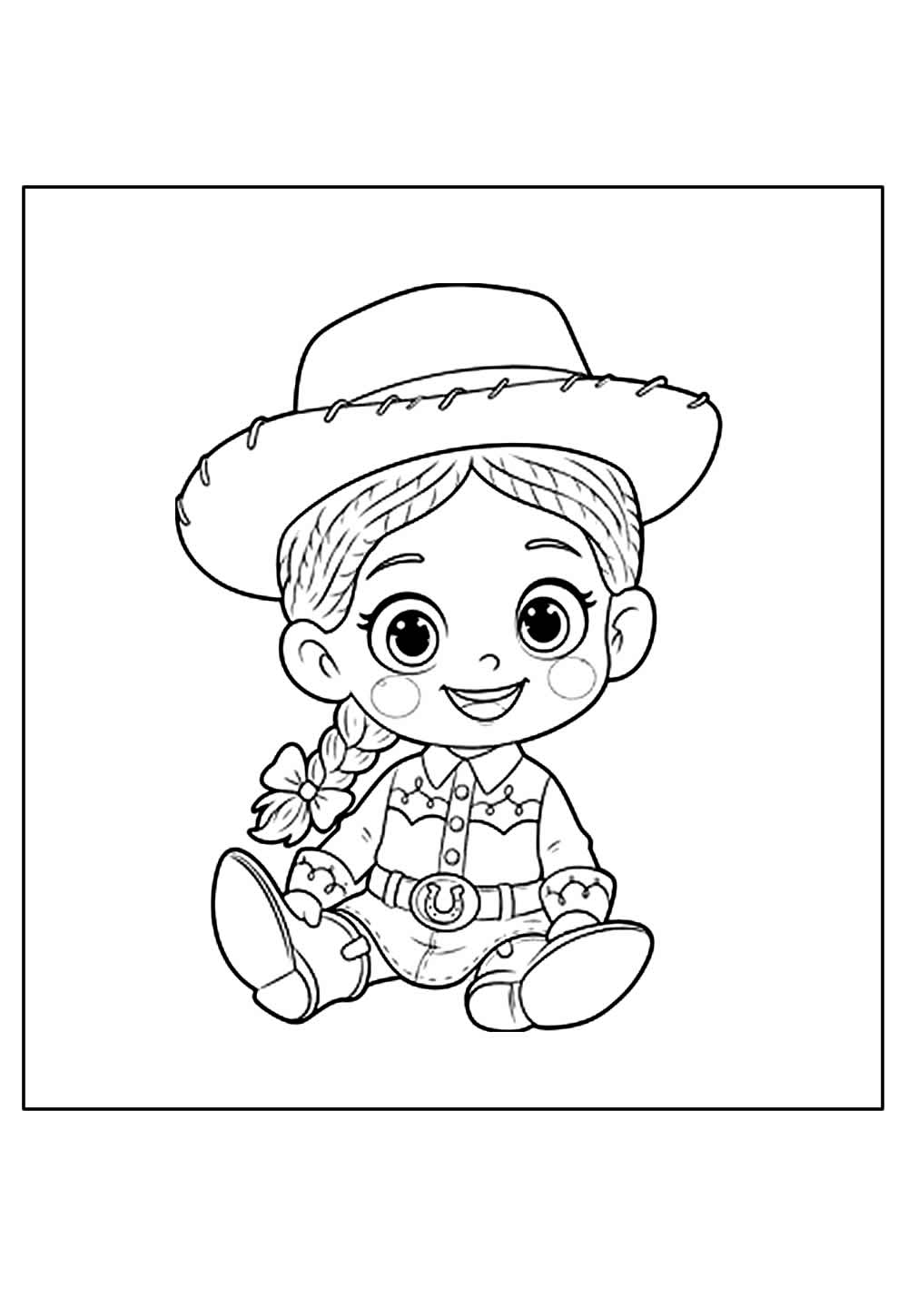 Jessie Baby para colorir - Toy Story 5