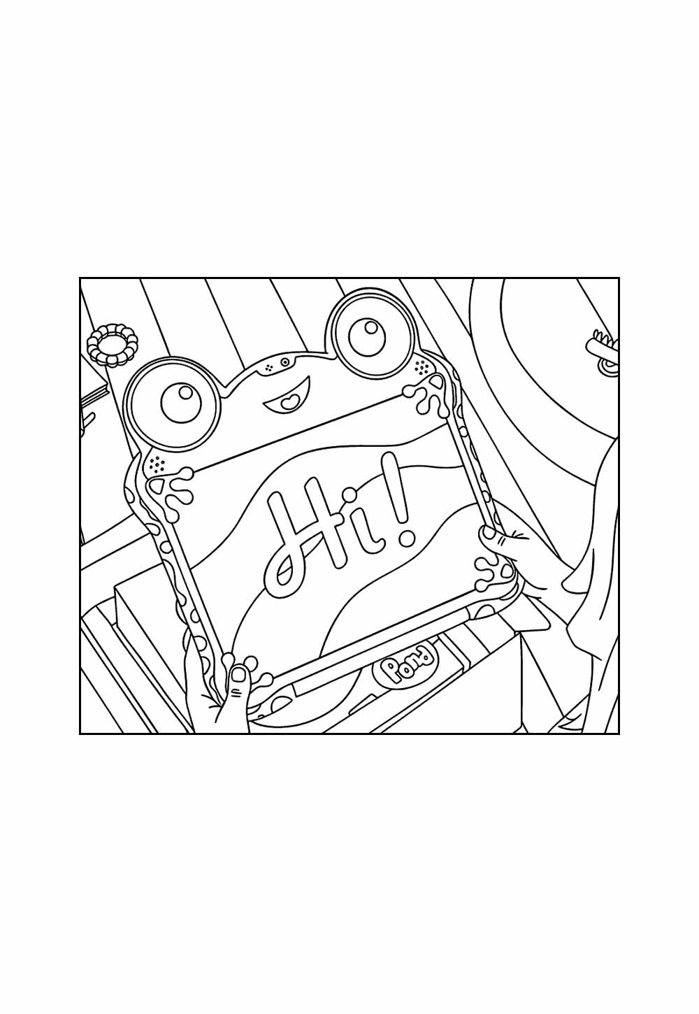Lilypad para colorir