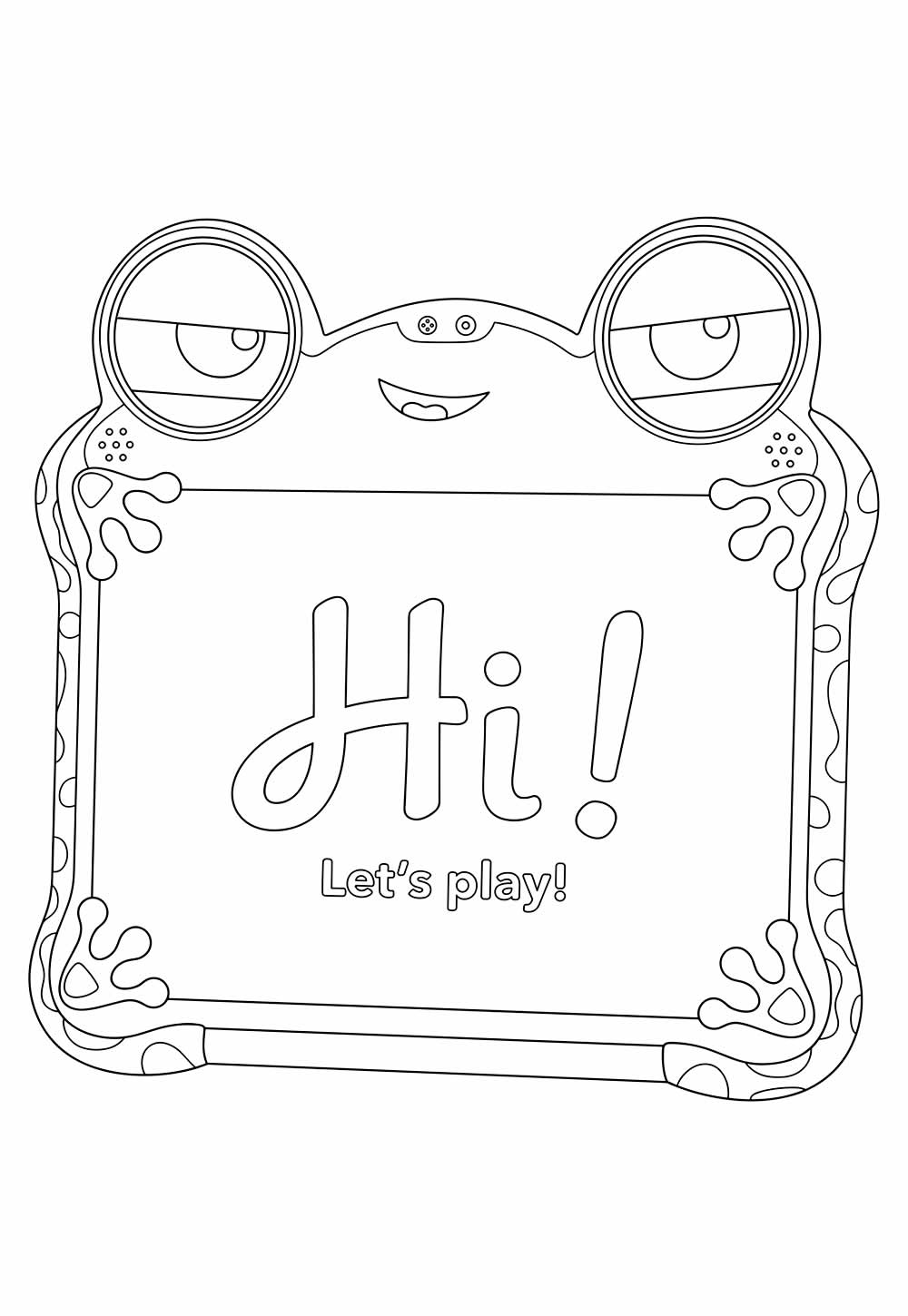 Desenho da Lilypad para colorir e pintar